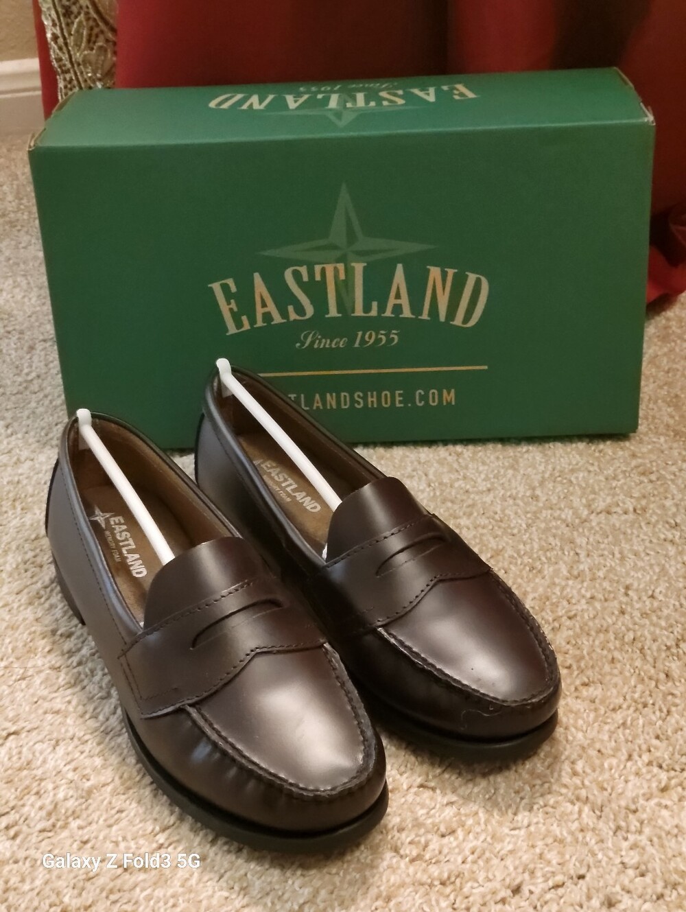 ♥️NWT♥️ Eastland Womens Genuine Leather Penny Loafers - Classic II Dk Burgandy